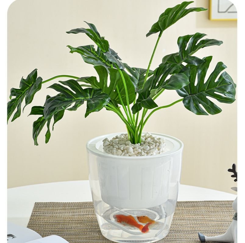 16.8 cm Transparent Self Watering Planter